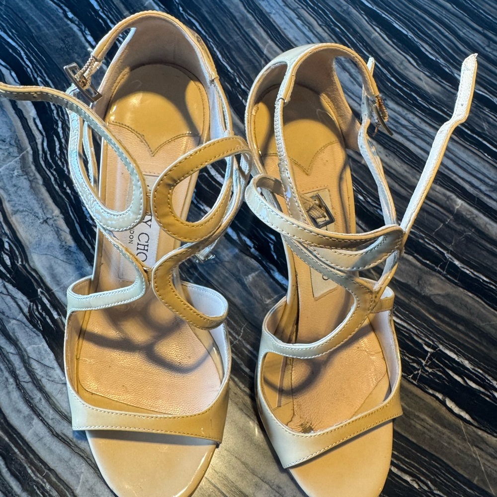 Jimmy Choo Strappy Nude Heels